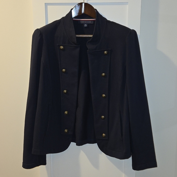 Tommy Hilfiger Women's Navy Military Band Jacket with Gold Buttons XL - Picture 4 of 15